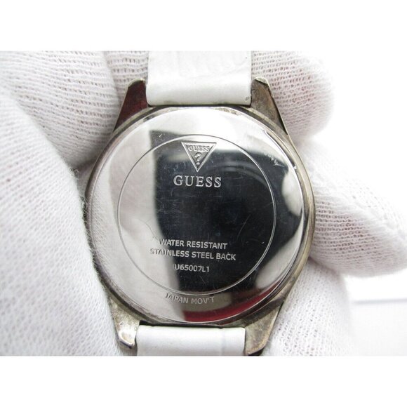 Women Guess Crystal Quartz WR Analog 36mm Dial Round Watch (G992) "New Battery" - Picture 3 of 8